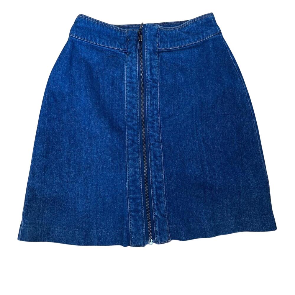 H&M Blue Denim Mini Skirt, Size 2